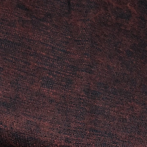 Coffee Pashmina Boho Wool Sourced/Made in Nepal - Picture 4 of 7